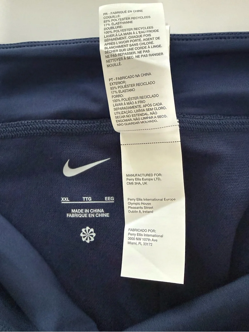Nike Swim Women’s XXL Navy Blue Boyshort Swim Shorts NWT Swoosh Stretch